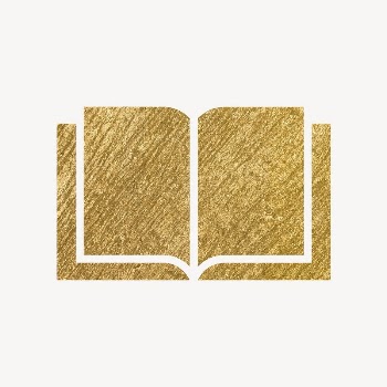 Open book, education icon, gold | Free Icons - rawpixel