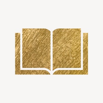 Open book, education icon, gold | Free Icons - rawpixel