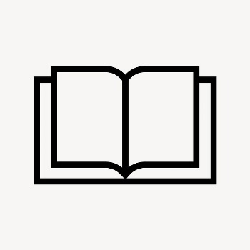Open book, education line icon, | Free Icons - rawpixel