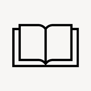 Open book, education line icon, | Free Icons - rawpixel
