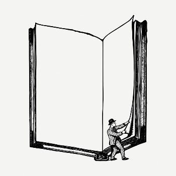 Open book frame drawing, vintage | Free PSD - rawpixel