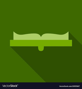 Open book icon in a flat style study and vector image