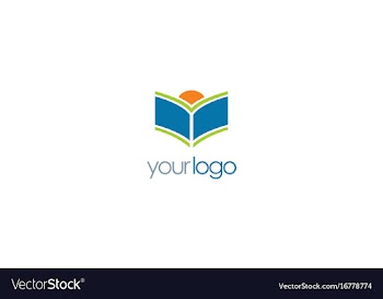  					Open book knowledge logo vector image														