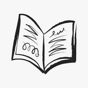 Open book sticker, cute doodle | Free PSD Illustration - rawpixel