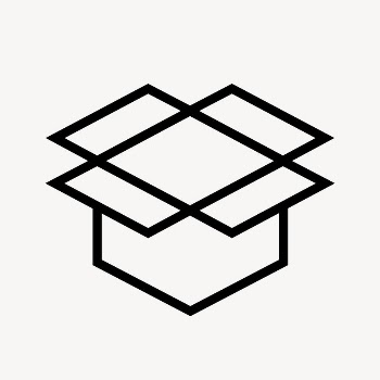 Open box icon, line art | Free Icons - rawpixel