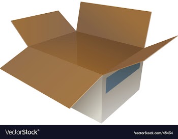 Open box vector image