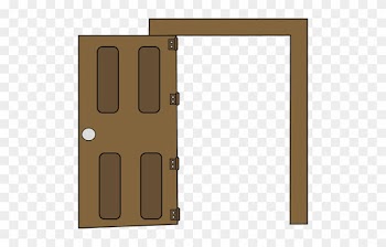 Open Clip Art Image - Door Open Clip Art