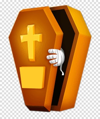 Open coffin transparent background PNG clipart