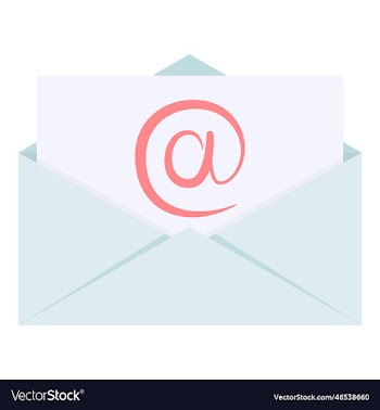 open envelope with a letter email