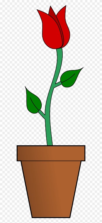 Open - Flower Vase In Cartoon