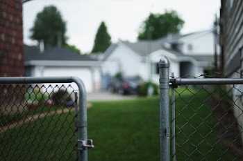 open grey chain-link grace