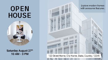 Open house Powerpoint presentation template, | Free PSD Template - rawpixel