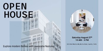 Open house Twitter ad template, | Free Vector Template - rawpixel