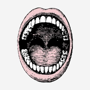 Open mouth clipart, dental design. | Free Photo Illustration - rawpixel