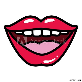open mouth lips female