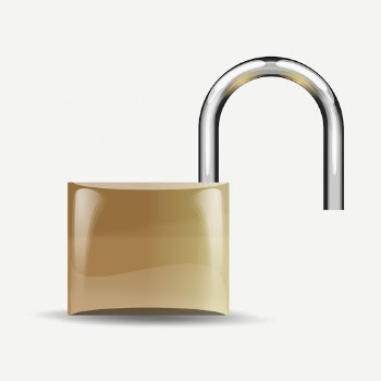 Open padlock clipart, collage element | Free PSD - rawpixel