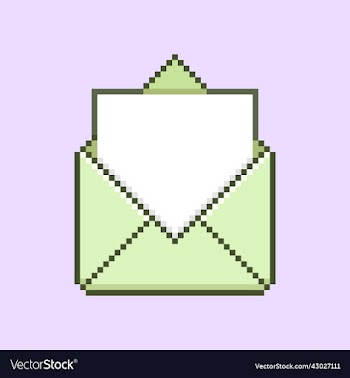 open paper envelope with blank white paper