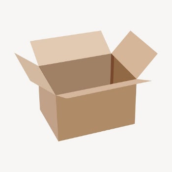 Open parcel box clipart, object | Free Photo - rawpixel