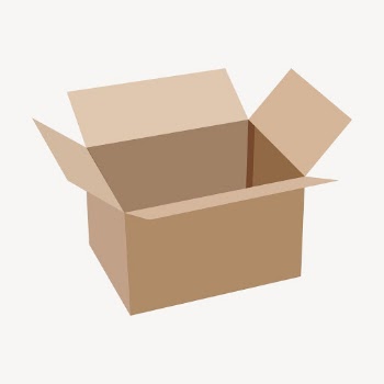 Open parcel box clipart, object | Free PSD - rawpixel
