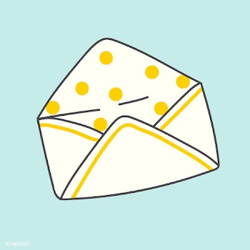 Open polka dot envelope | Free stock vector - 553830