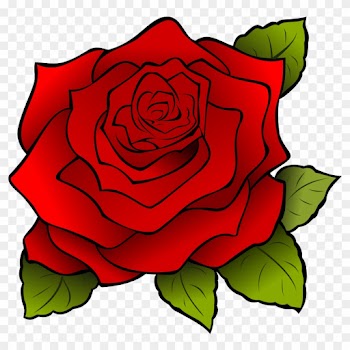Open - Rose Cartoon