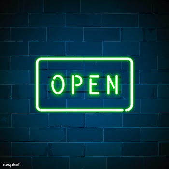 Open shop neon sign vector | Free stock vector - 537660