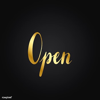 Open sign typography style vector | Free stock vector - 517811