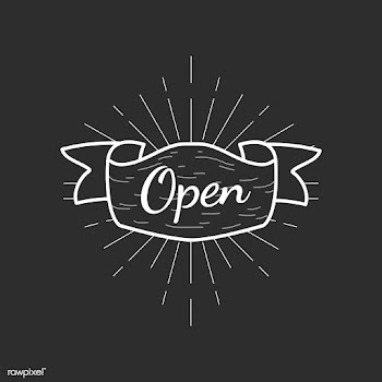 Open text in a badge | Free stock vector - 574977