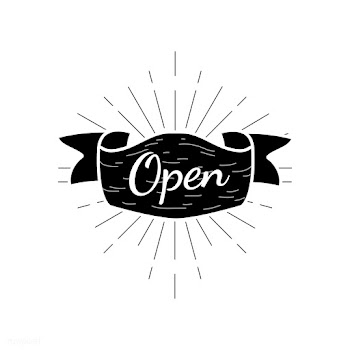 Open text in a badge | Free stock vector - 575003