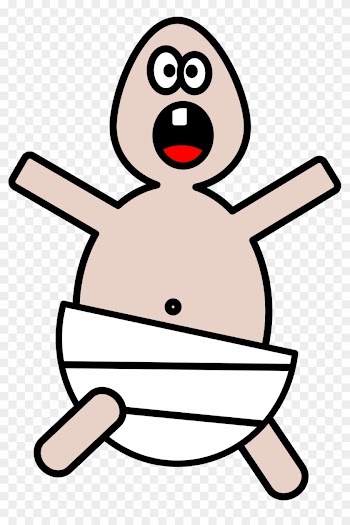 Open - Ugly Baby Clipart