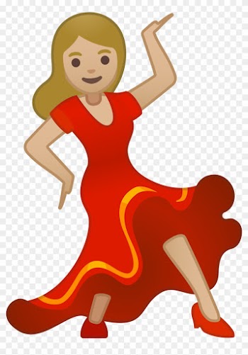 Open - Whatsapp Dancing Girl Emoji