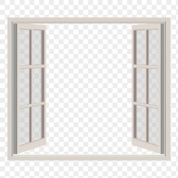 Open window frame png sticker, | Free PNG - rawpixel