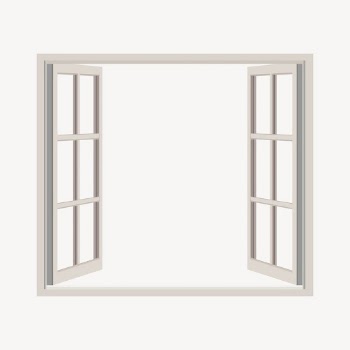 Open windows collage element, architecture | Free PSD - rawpixel