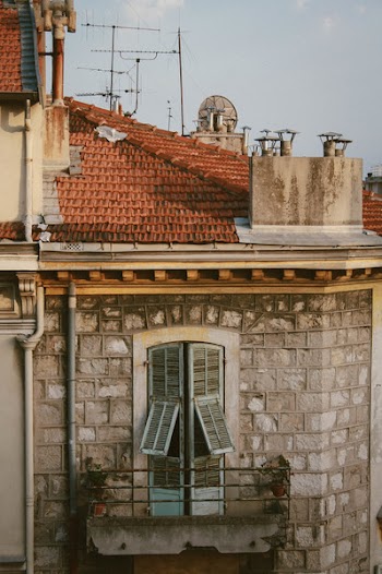 Opened Blue Window