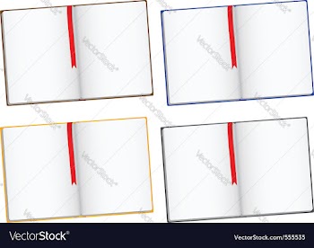  					Opened books vector image														