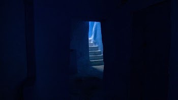 opened door