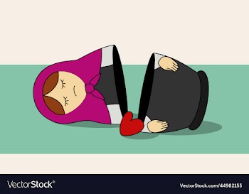 opened matryoshka lying on the side with heart