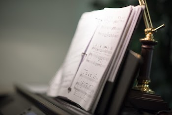 Opened Music Notebook