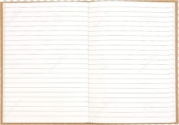 Opened white line paper, Paper Notebook Angle, notebook transparent background PNG clipart