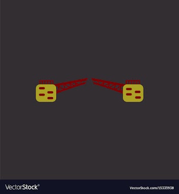 Opening bridge vector image