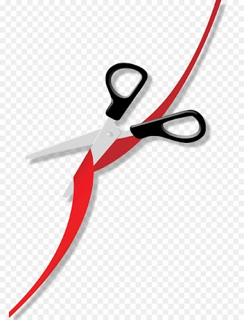 Opening ceremony Ribbon Scissors Palm Harbor Black Death - doctor scissors 
