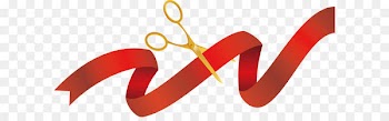 Opening ceremony Ribbon Scissors - Red ribbon ribbon cutting 