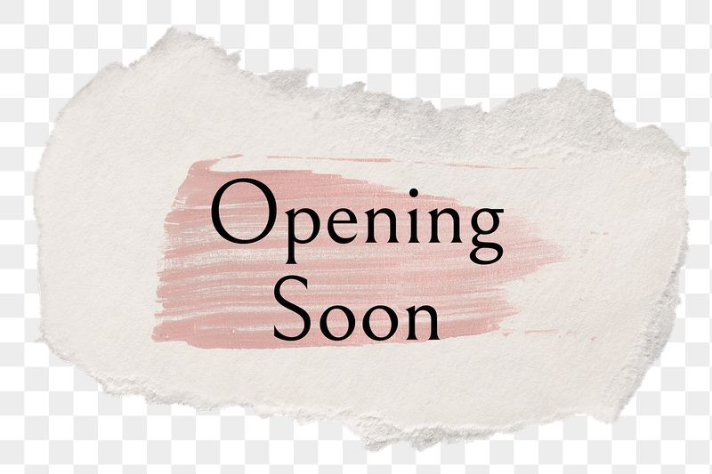 Opening soon png word sticker | Free PNG - rawpixel