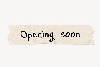Opening soon word, paper tape | Free PSD - rawpixel