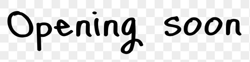 Opening soon word png, simple | Free PNG - rawpixel