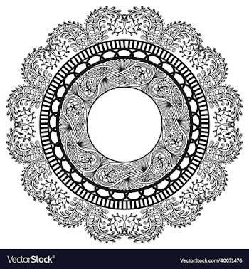 openwork black napkin frame with paisley pattern