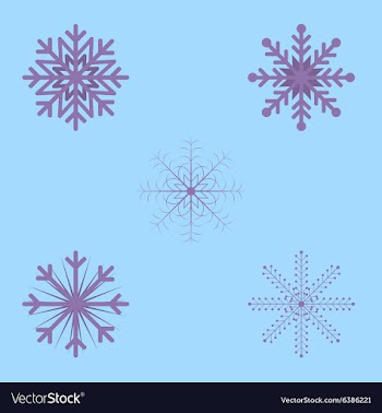Openwork celebratory Christmas snowflakes in vector image