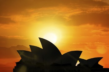 Opera House sunset background, Sydney's | Free Photo - rawpixel