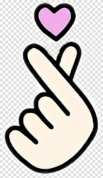 Oppa hand sign and pink heart illustration, Hand heart 손가락 하트 Finger Korea, heart transparent background PNG clipart