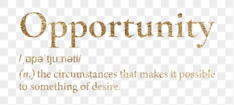 Opportunity png dictionary word sticker, | Free PNG - rawpixel